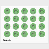 "Dansen op groen" Abstract Design Sticker (Vel)