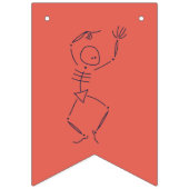 Dansen op Halloween Skeletten Vlaggetjes (Tweede vlag)