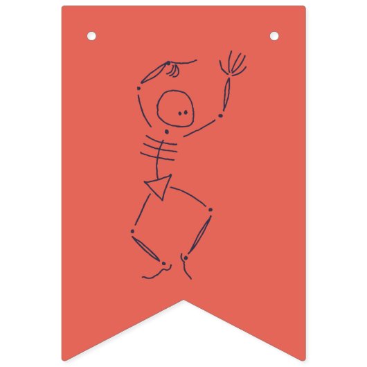 Dansen op Halloween Skeletten Vlaggetjes (Tweede vlag)