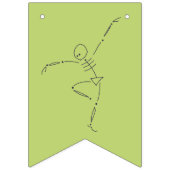 Dansen op Halloween Skeletten Vlaggetjes (Eerste vlag)