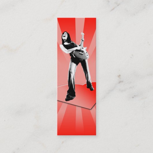 Dansen op hart - Skinny Card Mini Visitekaartje (Voorkant)