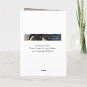 dansen op het Wenskaart van Dawn Wild Horse Kaart (Achterkant)