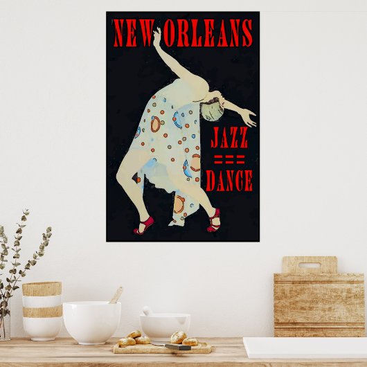 Dansen op Jazz 2016 Orleans Poster (Keuken)