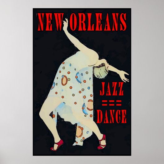 Dansen op Jazz 2016 Orleans Poster (Voorkant)