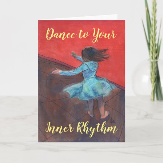 Dansen op je innerlijke ritme kaart (Voorkant)