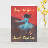 Dansen op je innerlijke ritme kaart (Gele Bloem)