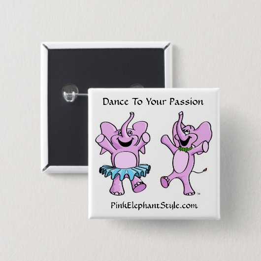 Dansen op je passie Button (Voorkant /achterkant)