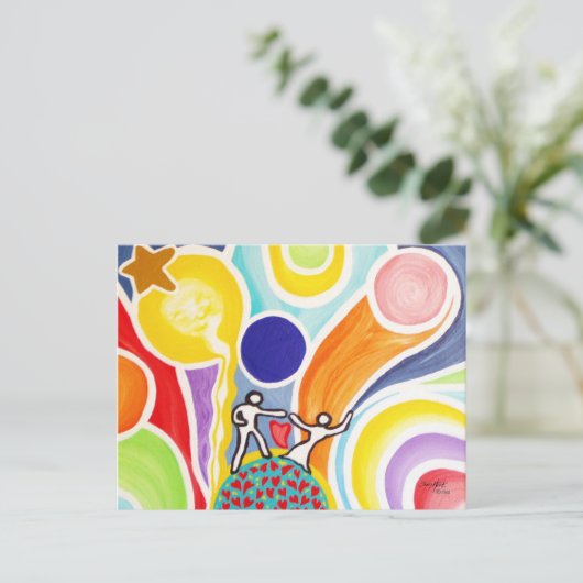 Dansen op Moonbeams Briefkaart (Staand voorkant)