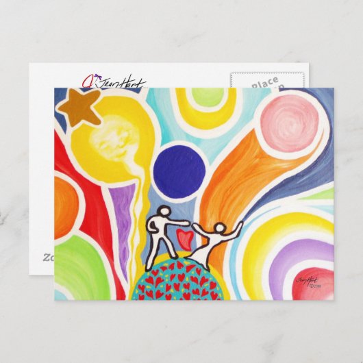 Dansen op Moonbeams Briefkaart (Voorkant / Achterkant)