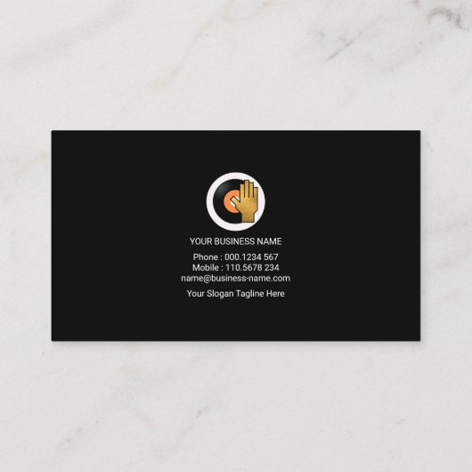 Dansen op Music Pulse Electrifying Wave DJ Visitekaartje (Achterkant)