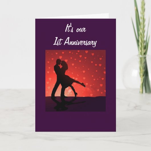 DANSEN OP ONS 1e JUBILEUM Kaart (Voorkant)