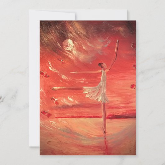 Dansen op Silver Clouds Bedankkaart (Voorkant)