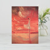 Dansen op Silver Clouds Bedankkaart (Staand voorkant)