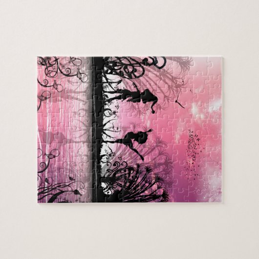 Dansen op violinmuziek legpuzzel (Horizontaal)