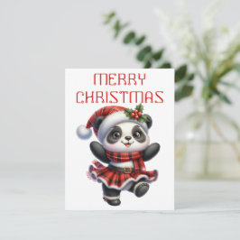 Dansen Panda Cub - Kerst Kaart