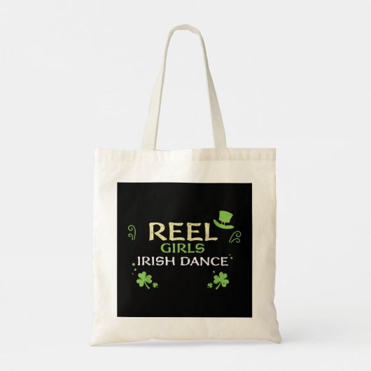 Dansen Reel Girls Irish Dance St. Patrick's Day Tote Bag (Achterkant)