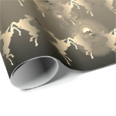 Dansen rendier Bord brons Cadeaupapier (Rol Hoek)