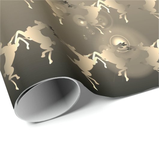 Dansen rendier Bord brons Cadeaupapier (Rol Hoek)