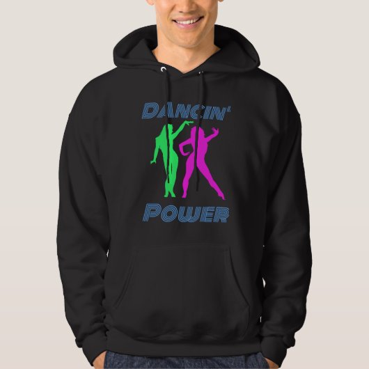 Dansen - Retro Dancin' Power Girls Hoodie (Voorkant)