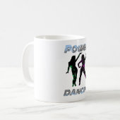 Dansen - Retro Power Dancing' Girls Lava-stijl Koffiemok (Voorkant links)