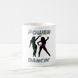 Dansen - Retro Power Dancing' Girls Lava-stijl Koffiemok