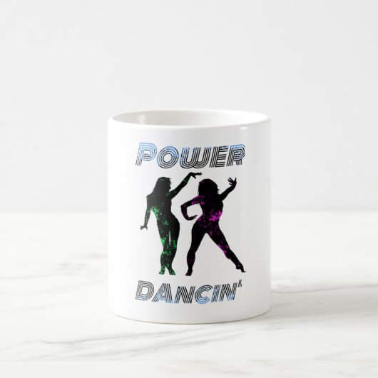 Dansen - Retro Power Dancing' Girls Lava-stijl Koffiemok (Center)