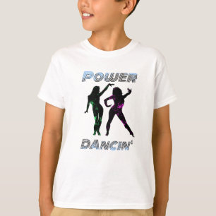 Dansen - Retro Power Dancing' Girls Lava-stijl T-shirt