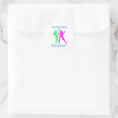 Dansen - Retro Power Dancin'Girls Ronde Sticker (Tas)
