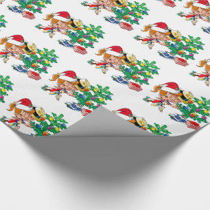 Dansen rond de boom cadeauverpakking cadeaupapier
