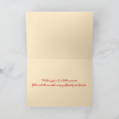 Dansen rond de kerstboom feestdagen kaart (Binnen)