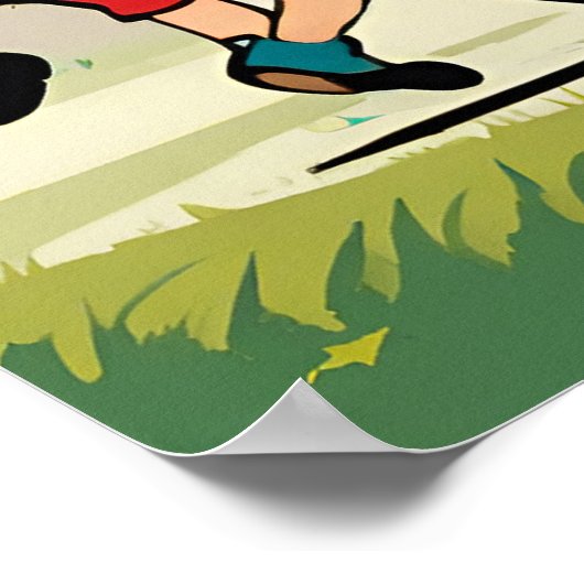 Dansen rond de Maypole - Kinderen speelgoed Poster (Hoek)