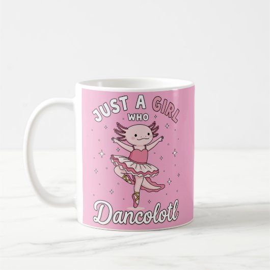 Dansen Roze Axolotl in Ballet Tutu Koffiemok (Links)