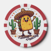 Dansen Sandwich Fiesta Poker Chips (Voorkant)