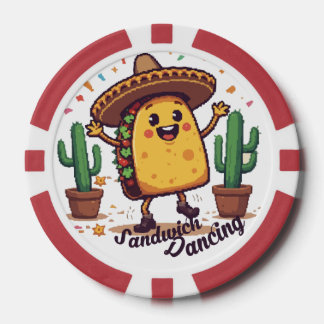 Dansen Sandwich Fiesta Poker Chips