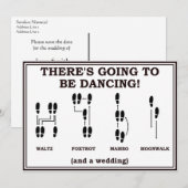 Dansen sparen de aankondiging van de bruiloft van  (Voorkant / Achterkant)