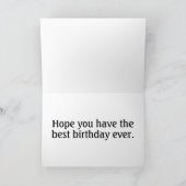 Dansen Spring Butterfly Art Happy Birthday Kaart (Binnen)