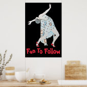 Dansen, tekst bewerken, mij volgen, Poster (Keuken)