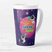 DANSEN TUSSEN PLANETEN LATTE MOK (Rechterhoek)