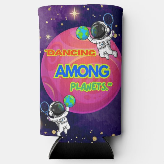 DANSEN TUSSEN PLANETEN SELTZER BLIKJESKOELER (Voorkant)