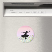 Dansen tussen sterren - roze zonsondergang magneet (Insitu (Vaatwasser))