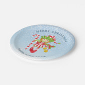 Dansen van Elf in de sneeuw Papieren Bordje (Gekanteld)