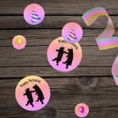 Dansen Verjaardag Zwarte Beren Party Petten Ballon Confetti