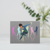 Dansen voor Joy Art Briefkaart (Staand voorkant)