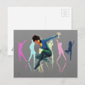 Dansen voor Joy Art Briefkaart (Voorkant / Achterkant)