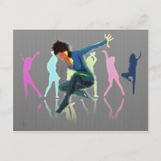 Dansen voor Joy Art Briefkaart (Voorkant)