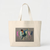 Dansen voor Joy Art Grote Tote Bag (Voorkant)