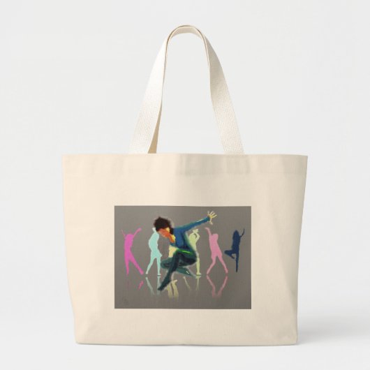 Dansen voor Joy Art Grote Tote Bag (Voorkant)