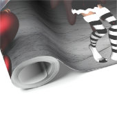 Dansen voor Kerstmis. Cadeaupapier (Rol Hoek)
