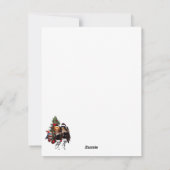 Dansen voor Kerstmis Feestdagenkaart (Achterkant)