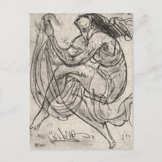 Dansen Wilhelm Oesterle Briefkaart (Voorkant)